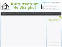 Tablet Screenshot of heidbarghof.de